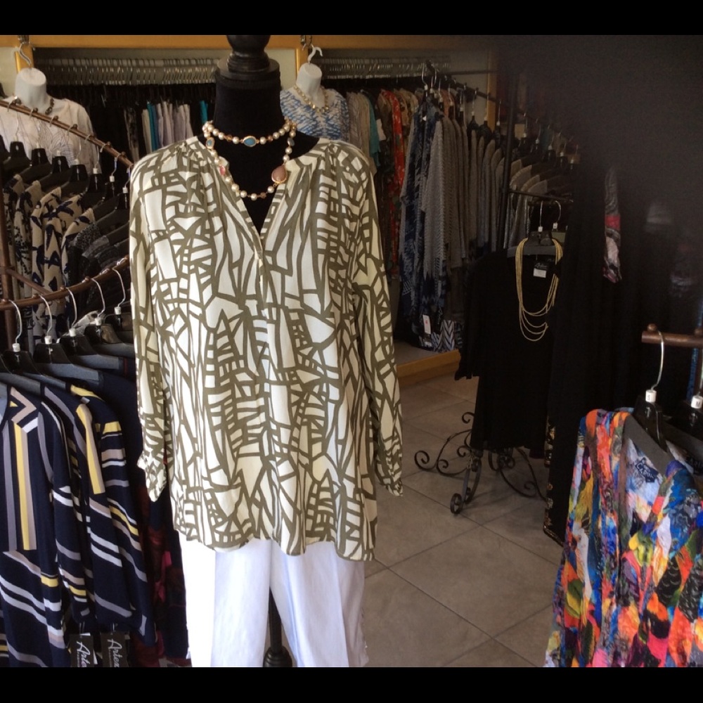 Khaki Hilo Tunic